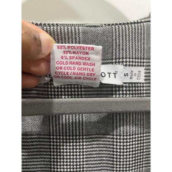 Gretchen Scott Designs Wall Streeter Jersey Ruffle Neck Dress Sz S - Picture 6 of 8